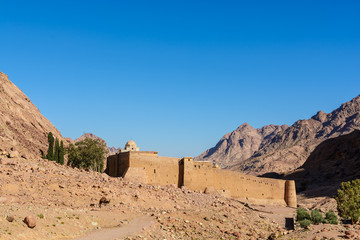 Monastery of St. Catherine, mountains near of Moses mountain