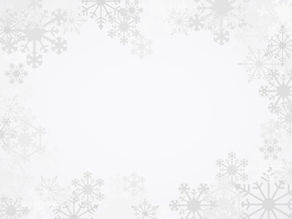Vector Winter Snowflake Background