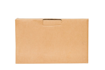 Corrugated cardboard boxes on white