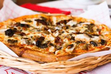 Delicious fresh hot pizza