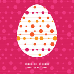 Vector abstract colorful stripes and shapes Easter egg