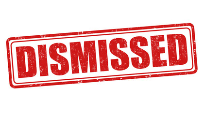 Dismissed stamp