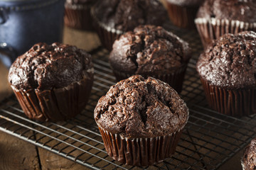 Homemade Dark Chocolate Muffins