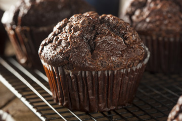 Homemade Dark Chocolate Muffins