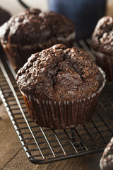 Homemade Dark Chocolate Muffins