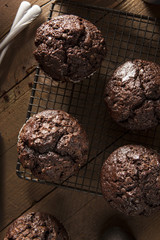 Homemade Dark Chocolate Muffins