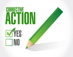 corrective action concept illustration