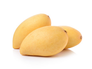 Ripe mango isolated on white background