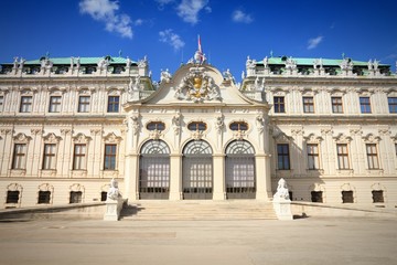 Fototapeta na wymiar Vienna - Belvedere. Filtered color.