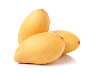 Ripe mango isolated on white background