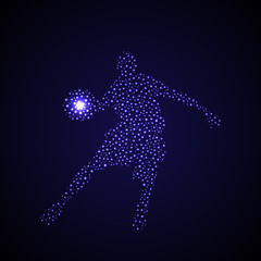 Fototapeta premium Abstract basketball player silhouette