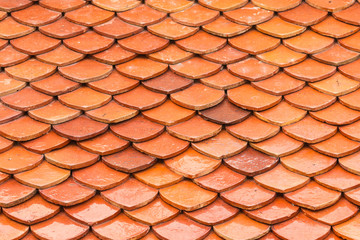 texture of roof, texture of brown rooftop in temple