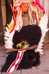 Slovene national carnival mask Kurent head piece
