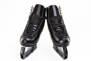 Figure Skating Concept: A Pair of Professional Male Figure Skate