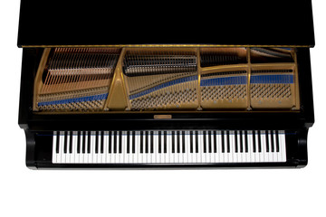 Grand Piano Viewed from Above - Isolated