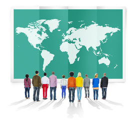 World Global Business Cartography Globalisation Concept