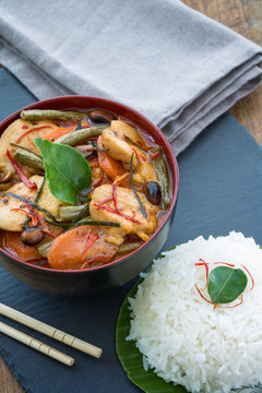 Panang Chicken curry, Thailande