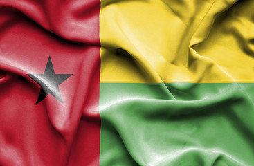 Guinea Bissau waving flag