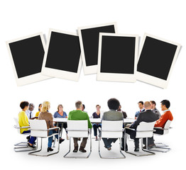 Polaroid Paper Instant Camera Photography Media Concept