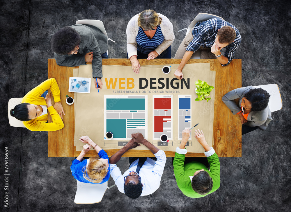 Poster web design network website ideas media information concept - Posters