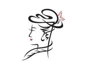 Hat Lady in High Tea Party