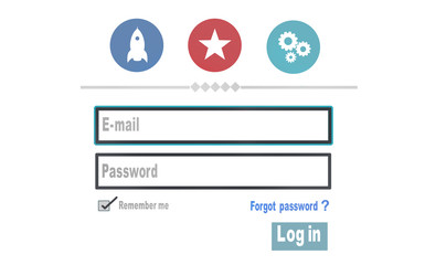 Log in Security Username Password Protection Privacy Concept