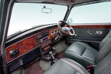クラシックカーの車内　car　interior