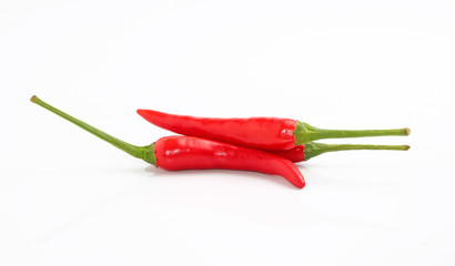 Red chili pepper isolated on a white background