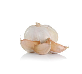 Garlic isolated on white background