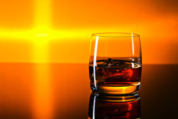 whiskey and ice