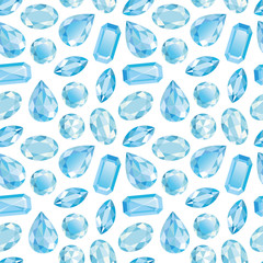 Blue diamond seamless texture vector