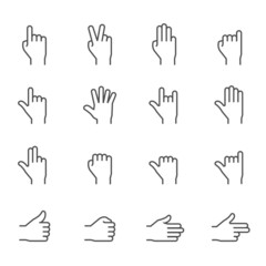 Obraz premium Hands Icons