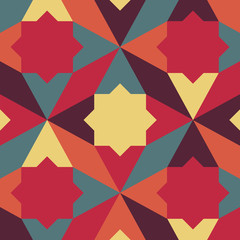 abstract retro geometric pattern