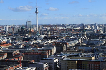 Obraz premium Panorama der Berliner Stadtmitte (Feb.2015)