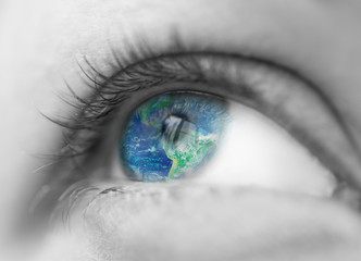 world in eye