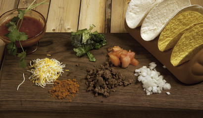 Ingredients for a Taco Dinner