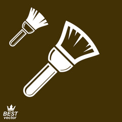 Stylized vector repair instrument – simple paint brush for whi