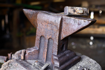 Anvil and hammer