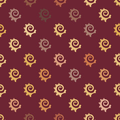 Seamless background with Polynesian tattoo symbols