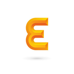 Letter E logo icon design template elements
