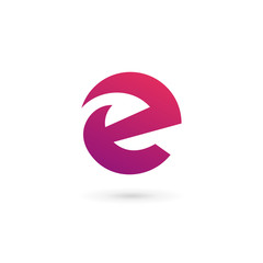 Letter E logo icon design template elements
