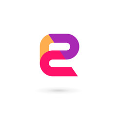 Letter E logo icon design template elements