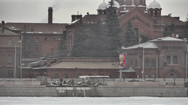 St. Petersburg. Prison on the Neva embankment