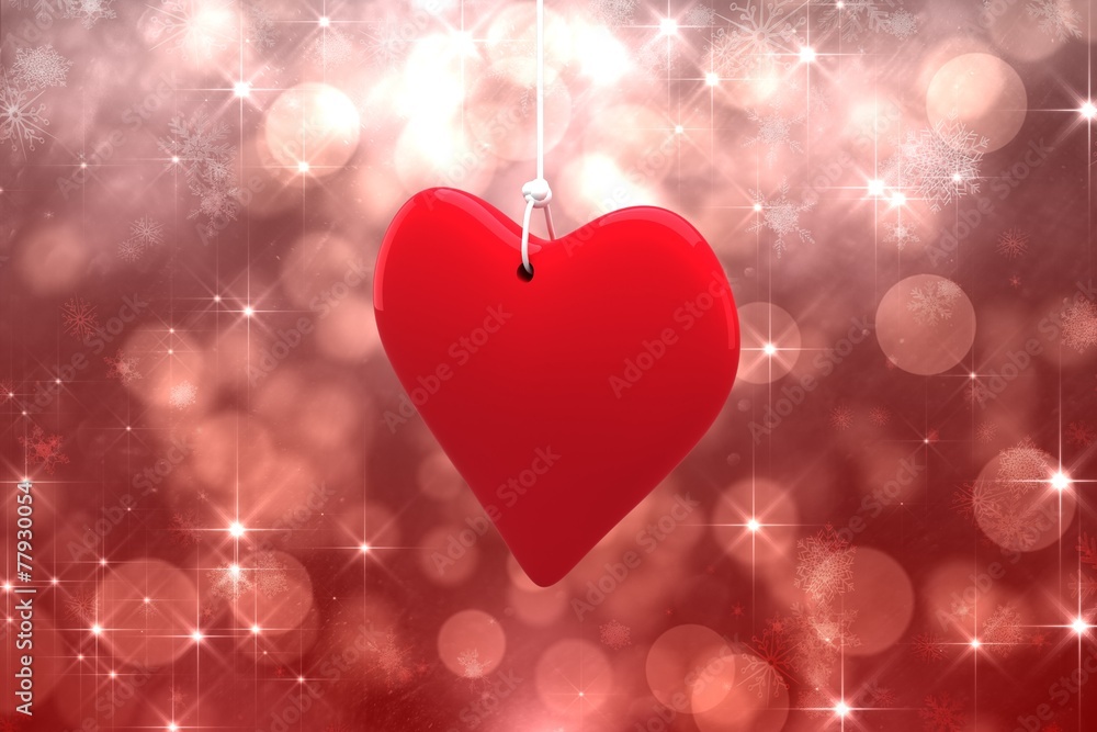 Poster composite image of red heart