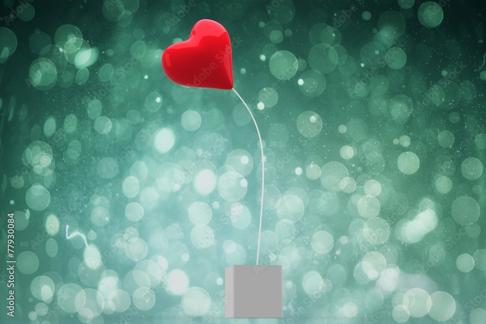 Poster composite image of red heart