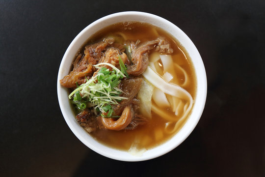 beef noodles with soup