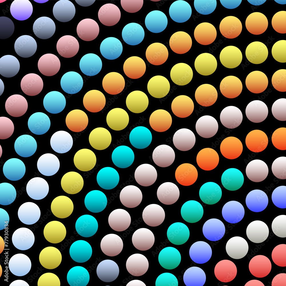 Poster vector background of abstract round mosaic
