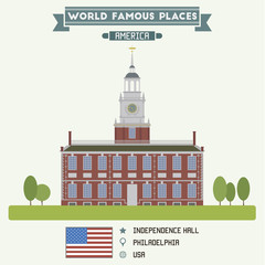 Fototapeta premium Independence Hall, Philadelphia, USA