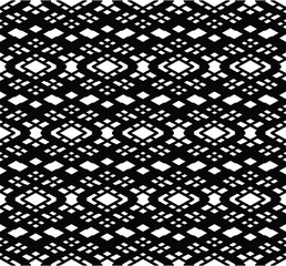 Monochrome visual abstract textured geometric seamless pattern.