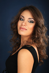 Fototapeta premium portrait beautiful woman brunet make up